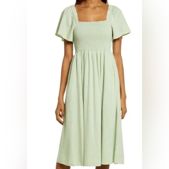 Madewell Dresses & Skirts - Madewell Lucie Linen Dress Fully lined WITH POCKETS! Small